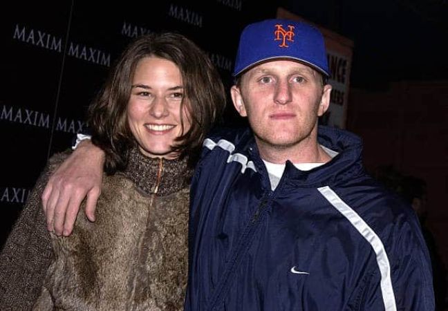 Michael Rapaport and his first wife, Nichole Beattie. 